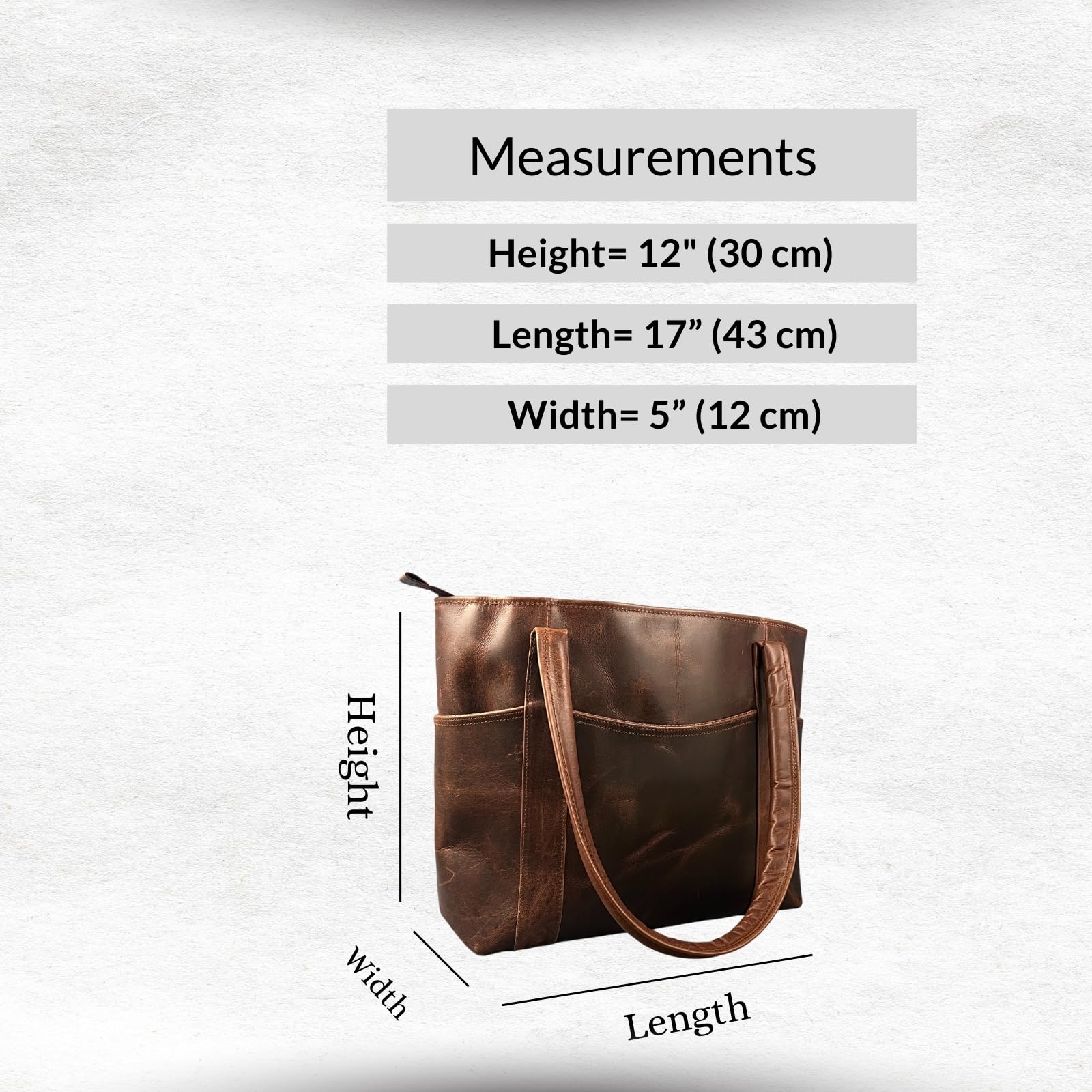 Madosh Genuine Leather Brown Tote Bag Messenger Bag Ladies Purse Crossbody Shoulder Satchel Handbag